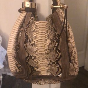Authentic jimmy Choo pythoon bag